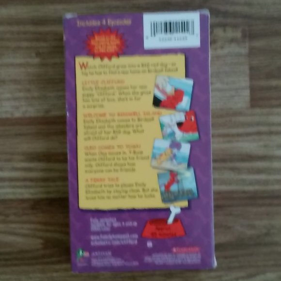 Collectable Clifford The Big Red Dog 4 Episodes VHS 45 Minutes age 3 & Up Perfec - Picture 2 of 4